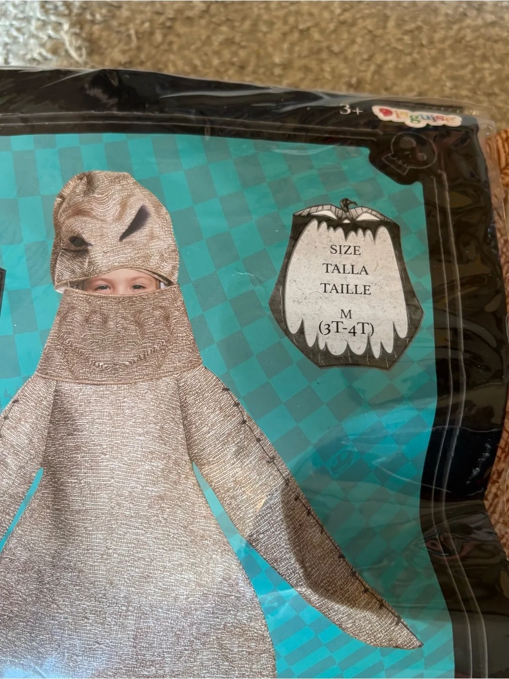 Disney Oogie Boogie Toddler Costume 3T 4T Halloween Nightmare Before Christmas